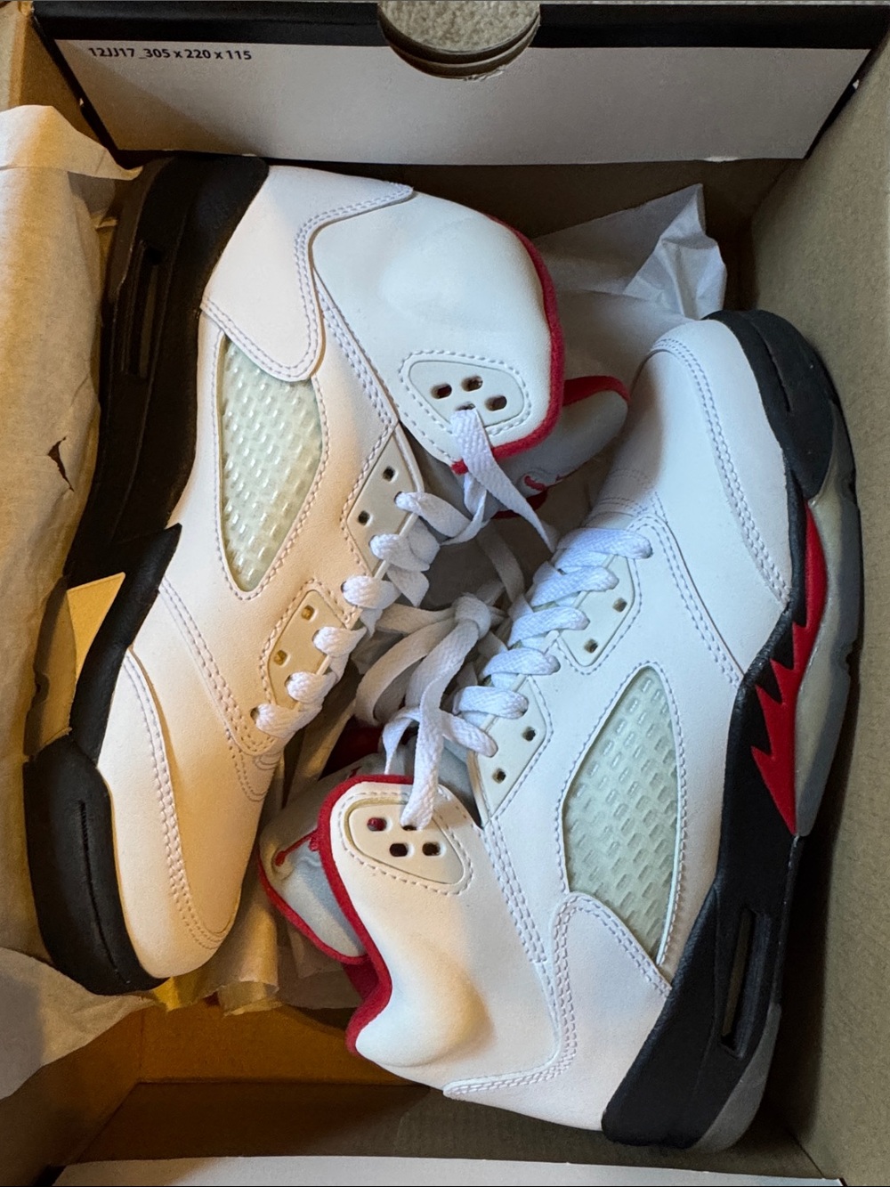 Jordan Kids White and Red Basketball Sneakers